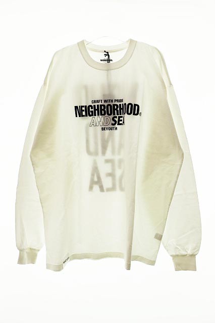 中古】ネイバーフッド NEIGHBORHOOD NH X WIND AND SEA . TEE LS-1