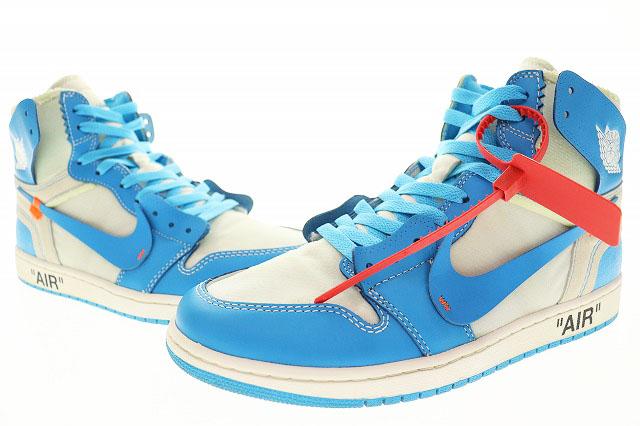 【中古】ナイキ NIKE AIR JORDAN 1 × OFF-WHITE NRG UNC 2018 28cm AQ0818-148 エア ジョーダン ☆AA★▲■230606