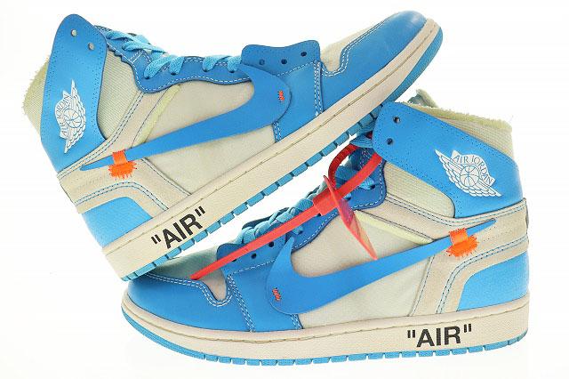 【中古】ナイキ NIKE AIR JORDAN 1 × OFF-WHITE NRG UNC 2018 28cm AQ0818-148 エア ジョーダン ☆AA★▲■230606_1