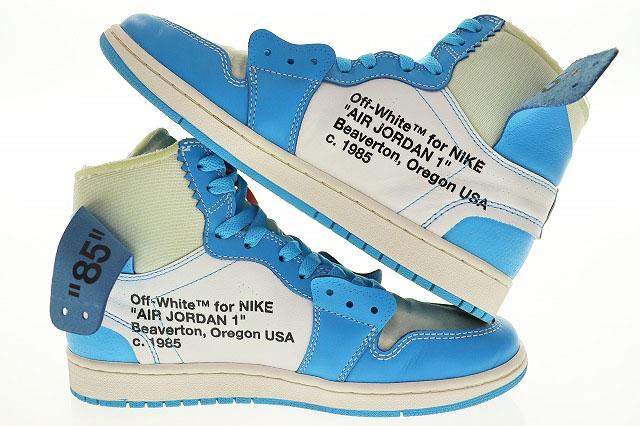 【中古】ナイキ NIKE AIR JORDAN 1 × OFF-WHITE NRG UNC 2018 28cm AQ0818-148 エア ジョーダン ☆AA★▲■230606_2