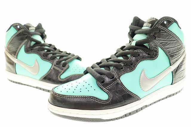 【中古】ナイキ NIKE SB 訳あり DUNK HIGH PRM SB DIAMOND SUPPLY CO TIFFANY 2014 28.5cm PREMIUM 230529