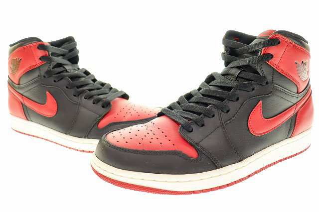 中古】ナイキ NIKE AIR JORDAN 1 RETRO HIGH OG BRED 2013 29cm 555088