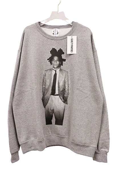 WACKOMARIA BASQUIAT CREW NECK SWEAT グレー