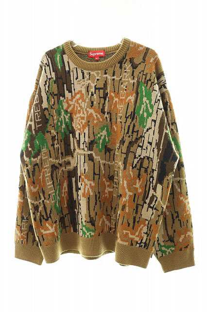 中古】シュプリーム SUPREME 22AW Trebark Camo Sweater ニット