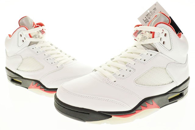 中古】未使用品 ナイキ NIKE AIR JORDAN 5 RETRO FIRE RED 2020 26cm ...