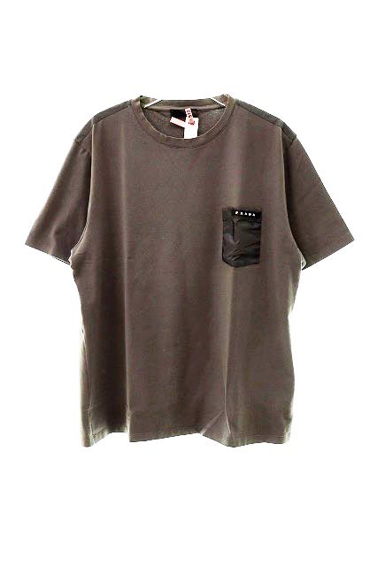 中古】プラダ PRADA SJN250 ナイロン ロゴポケットTシャツXXL