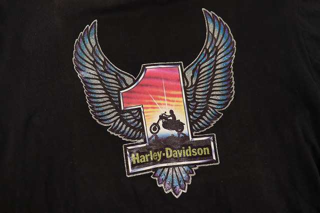 80s Harley-Davidson  プリントスウェット　Hanesタグ　鷹