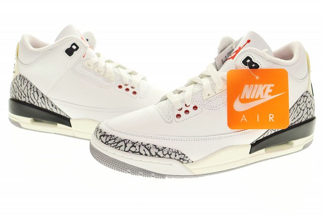 中古】ナイキ NIKE AIR JORDAN 3 RETRO SUMMIT WHITE 26.5cm DN3707