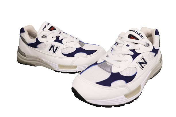 中古】ニューバランス NEW BALANCE M992EC ホワイト ネイビー 26.5cm D ...