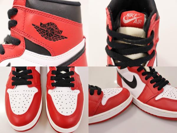 【中古】ナイキ NIKE 美品 AIR JORDAN 1 CHICAGO 1994 27.5cm 箱付 130207-101 シカゴ 94年復刻 90s ☆AA★▲■230905