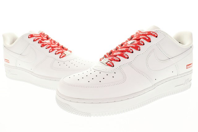 NIKE AIR FORCE1 LOW SP SUPREME white