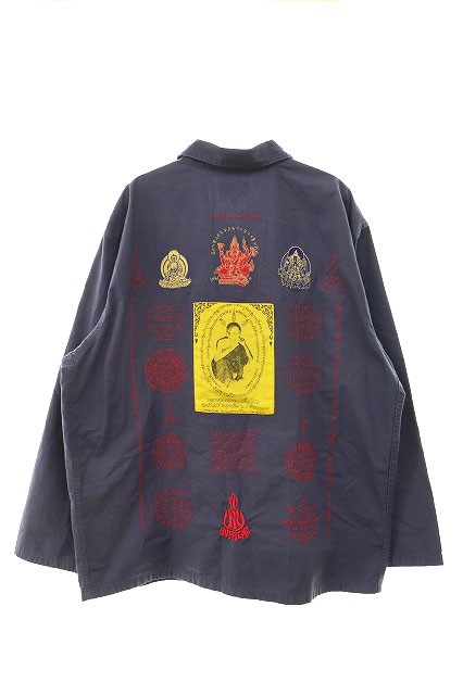 中古】シュプリーム SUPREME 稀少 21SS Blessings Ripstop Shirt Navy ...