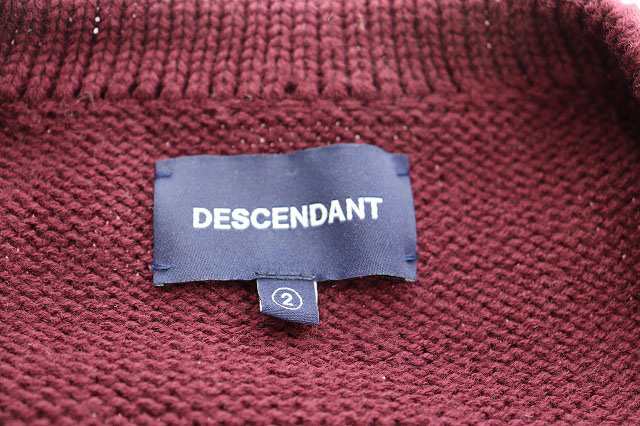 ディセンダント DESCENDANT 22AW ロゴアクリルカーディガン 2 231203