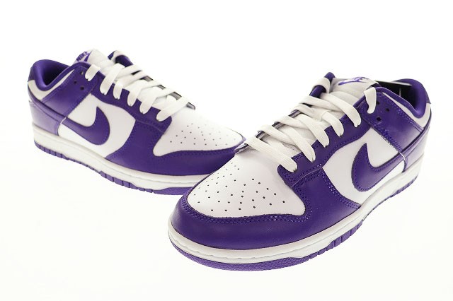 中古】ナイキ NIKE DUNK LOW RETRO CHAMPIONSHIP COURT PURPLE 26.5cm