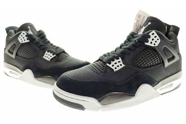 中古】未使用品 ナイキ NIKE AIR JORDAN 4 RETRO SE BLACK AND LIGHT ...