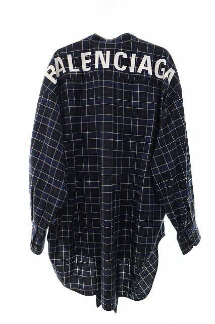 中古】バレンシアガ BALENCIAGA 18AW バックロゴプリントタイネック ...