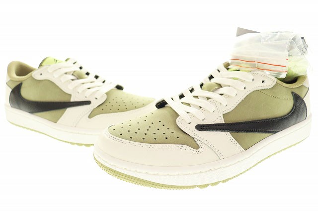 【中古】未使用品 ナイキ NIKE AIR JORDAN 1 LOW G NRG TRAVIS SCOTT 2023 25.5cm GOLF FZ3124-200 231124