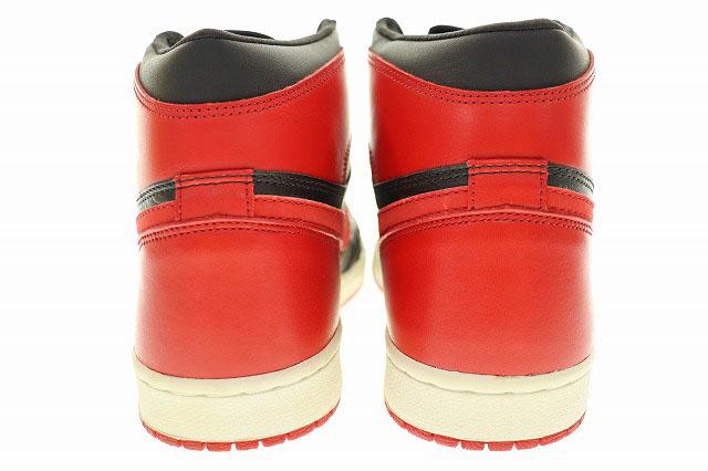 【中古】ナイキ NIKE AIR JORDAN 1 RETRO BRED 2001 28.5cm 136066-061 ジョーダン ブレッド 2001年復刻 ▲■231201