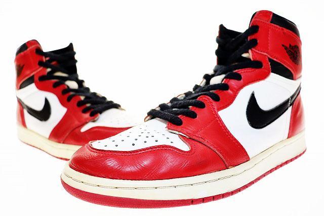 【中古】ナイキ NIKE AIR JORDAN 1 CHICAGO 1994 28.5cm 130207-101 エア ジョーダン I シカゴ 94年復刻 ▲■241209