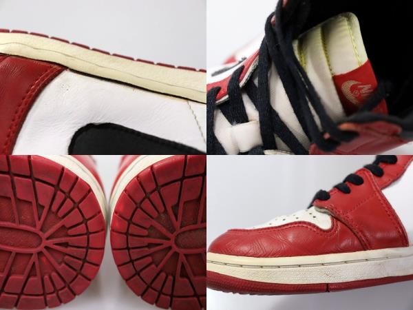 【中古】ナイキ NIKE AIR JORDAN 1 CHICAGO 1994 28.5cm 130207-101 エア ジョーダン I シカゴ 94年復刻 ▲■241209