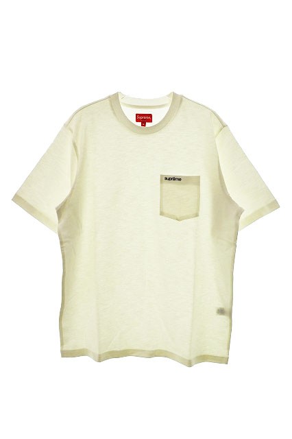 中古】シュプリーム SUPREME 23SS S/S Pocket Tee Classic Logo White