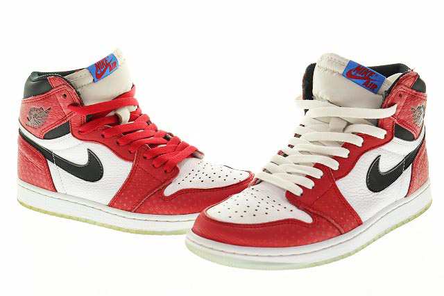 【中古】ナイキ NIKE AIR JORDAN 1 RETRO HIGH ORIGIN STORY 26 555088-602 エア ジョーダン スパイダーマン 2140127