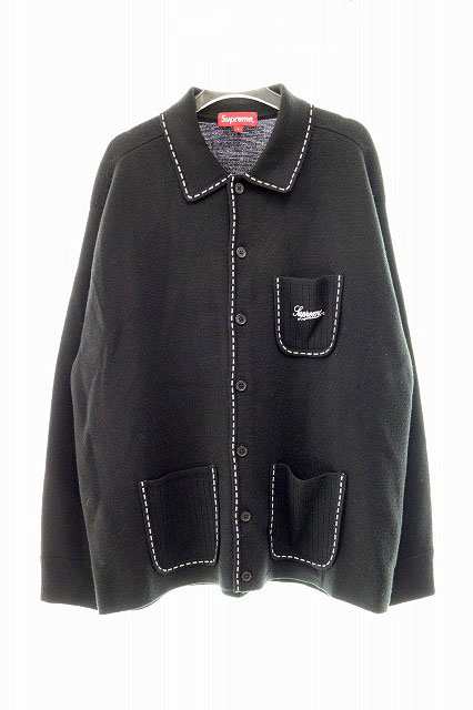 中古】シュプリーム SUPREME 22AW Contrast Stitch Button Up Sweater ...