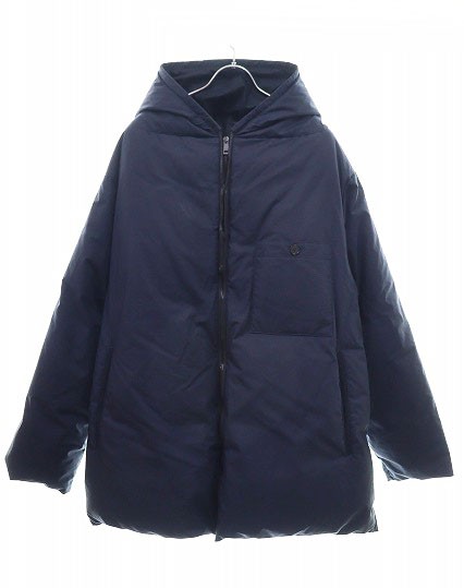 【中古】ジルサンダー JIL SANDER ZIP UP PADDED COAT 44 JSUN440826 フード付き パデッド ダウン ジャケット 240728