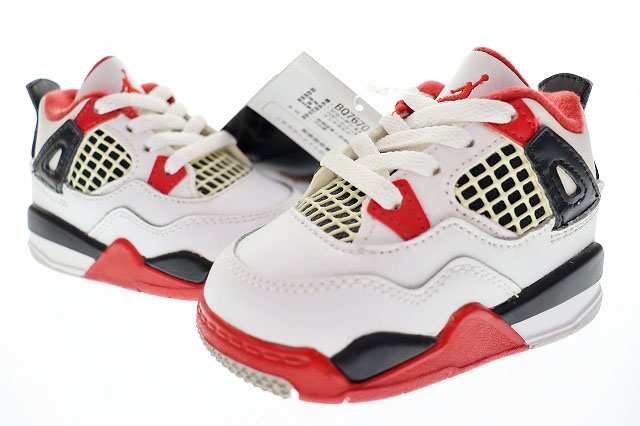 ナイキ NIKE JORDAN 4 RETRO TD FIRE RED 2020 10cm 4C BQ7670-160