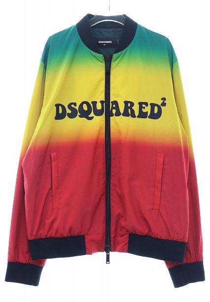 【中古】ディースクエアード DSQUARED2 リフレクティブ レインボー ボンバー ジャケット サイズ50 ☆AA★ 240727の通販は 18,480円
