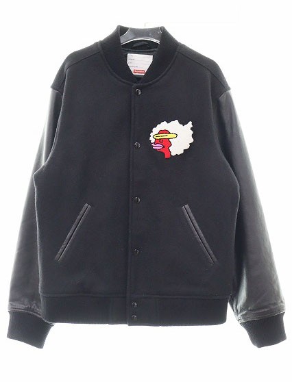 【中古】シュプリーム SUPREME 17AW GONZ RAMM VARSITY JACKET M ゴンズ ラマ バーシティ ジャケット 240417 ☆AA★