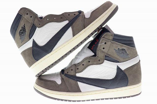 【中古】未使用品 ナイキ NIKE AIR JORDAN 1 HIGH OG TS SP TRAVIS SCOTT 2019 26.5cm CD4487-100 240422☆AA★