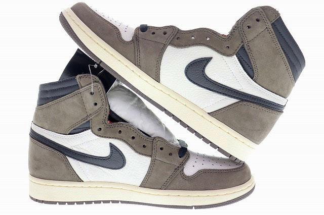 【中古】未使用品 ナイキ NIKE AIR JORDAN 1 HIGH OG TS SP TRAVIS SCOTT 2019 26.5cm CD4487-100 240422☆AA★