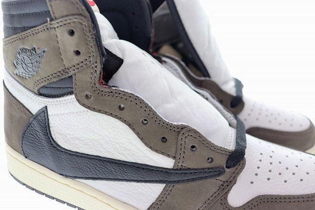 【中古】未使用品 ナイキ NIKE AIR JORDAN 1 HIGH OG TS SP TRAVIS SCOTT 2019 26.5cm CD4487-100 240422☆AA★