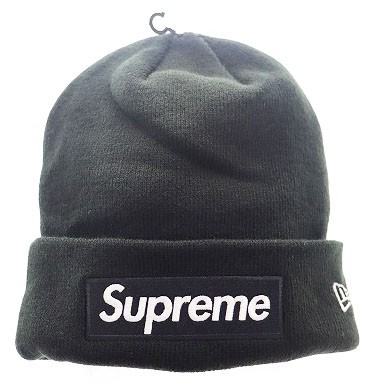 【中古】シュプリーム SUPREME ×NEW ERA 24SS BOX LOGO BLACK ニューエラ ボックス ロゴ ビーニー ☆AA★▲240722