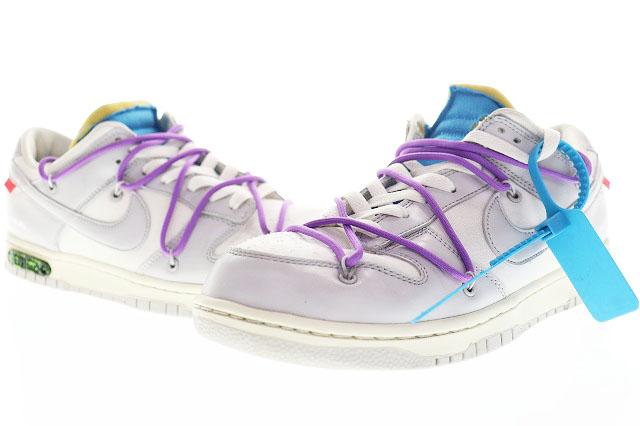 中古】ナイキ NIKE × OFF WHITE DUNK LOW 1 OF 50 47 SAIL NEUTRAL 