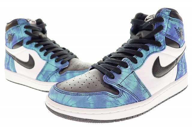 【中古】ナイキ NIKE WMNS AIR JORDAN 1 HIGH OG TIE-DYE 2020 27.5cm CD0461-100 240606