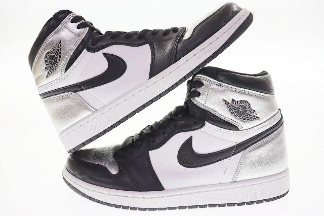 【中古】ナイキ NIKE WMNS AIR JORDAN 1 HIGH OG LLIC SILVER 2021 28.5cm CD0461-001 エア ジョーダン 240617