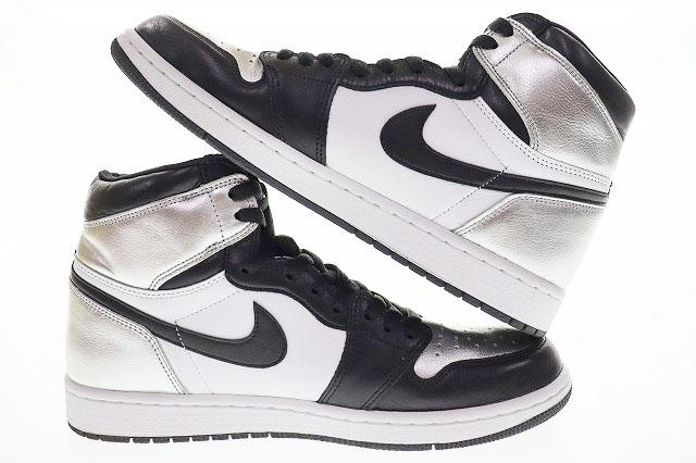 【中古】ナイキ NIKE WMNS AIR JORDAN 1 HIGH OG LLIC SILVER 2021 28.5cm CD0461-001 エア ジョーダン 240617