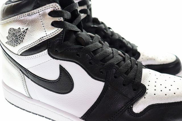 【中古】ナイキ NIKE WMNS AIR JORDAN 1 HIGH OG LLIC SILVER 2021 28.5cm CD0461-001 エア ジョーダン 240617