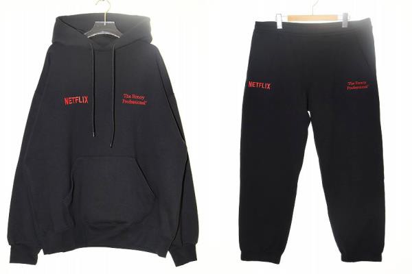 【中古】エンノイ ENNOY × Stylistshibutsu × Netflix スウェット セットアップ パーカー パンツ ■ 240813