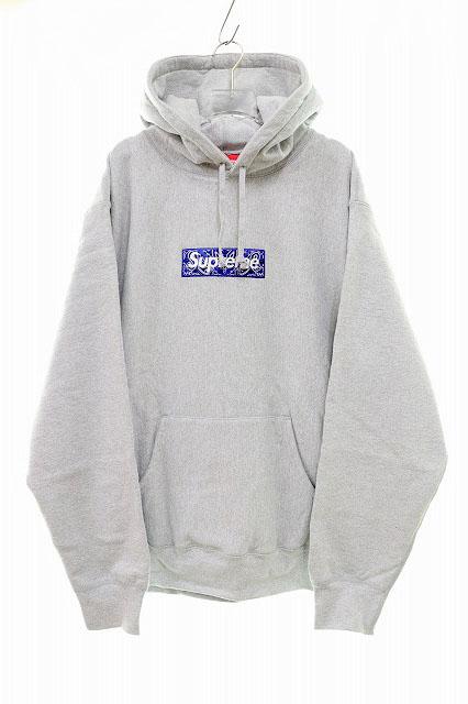 中古】シュプリーム SUPREME 19AW Bandana Box Logo Hooded Sweatshirt  