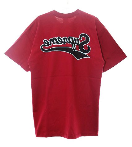【中古】シュプリーム SUPREME 24SS BACKWARDS TEE CARDINAL M バックワーズ カーディナル Tシャツ ☆AA★240824の通販はTシャツ