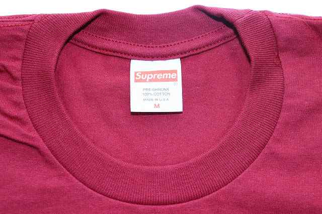【中古】シュプリーム SUPREME 24SS BACKWARDS TEE CARDINAL M バックワーズ カーディナル Tシャツ ☆AA★240824の通販は