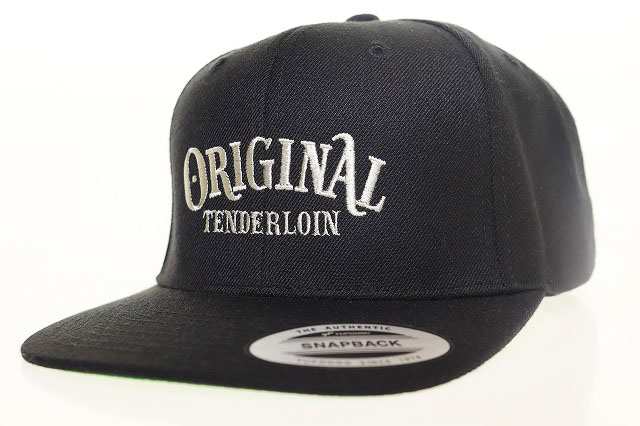 【中古】テンダーロイン TENDERLOIN 19AW T-CAP OT BLACK キャップ 帽子 直営店限定 刺繍 スナップバック ▲240821