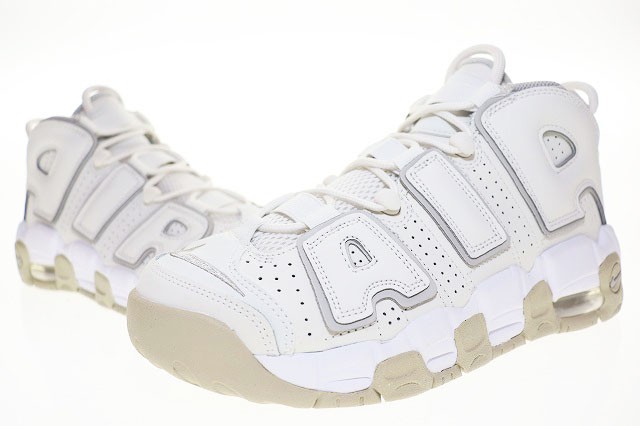 【中古】ナイキ NIKE AIR MORE UPTEMPO GS PHANTOM 25cm DM1023-001 エア モア アップテンポ ファントム ▲240906