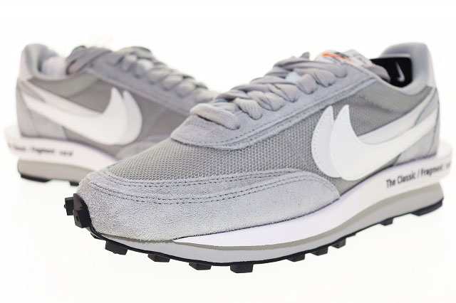 【中古】ナイキ NIKE × FRAGMENT × SACAI LDWAFFLE SF LT SMOKE GREY 25.5cm DH2684-001 フラグメント ▲■240910