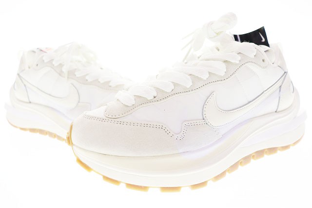 【中古】ナイキ NIKE VAPORWAFFLE SACAI WHITE GUM 2022 26cm DD1875-100 ヴェイパーワッフル サカイ ▲■240910