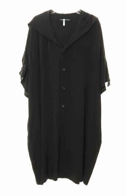 【中古】ヨウジヤマモト YOHJI YAMAMOTO B 19SS LONG SHIRT BLACK SIZE 2 NH-C51-500 ビー ロング シャツ 250203の通販は