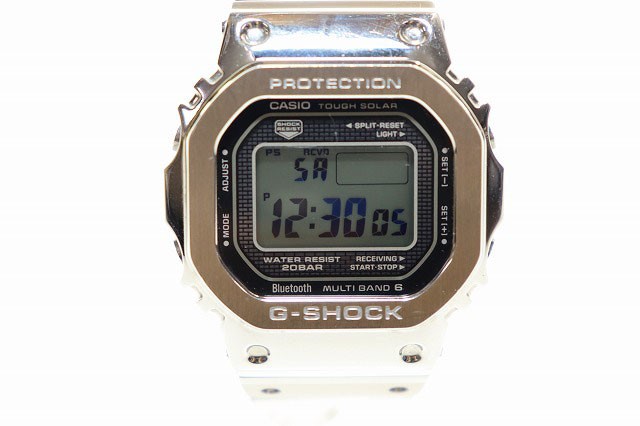 【中古】カシオジーショック CASIO G-SHOCK GMW-B5000D-1JF フルメタル タフソーラー スマートフォン連携 ▲■240914